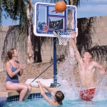 Lifetime Fusion 44&#34; Telescoping Portable Poolside Basketball System