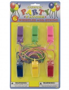 Whistle 6pc Plastic pack of 48