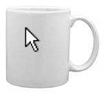 White Mug with the image of: Mouse