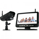 Defender Digital Wireless DVR Security System with 7&#34; LCD Monitor and Night Vision Camera (JBX301-PX010)