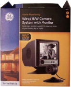 WIRED B/W CAMERA SYSTEM WITH MONITOR BY GE