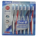 Oral B CrossAction® ProHealth™ Toothbrush Medium - 6 pk.