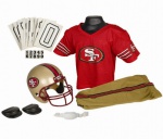 San Francisco 49ers Football Deluxe Uniform Set - Size Medium
