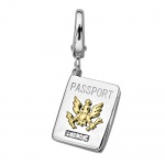 Passport Charm with Diamond Accents